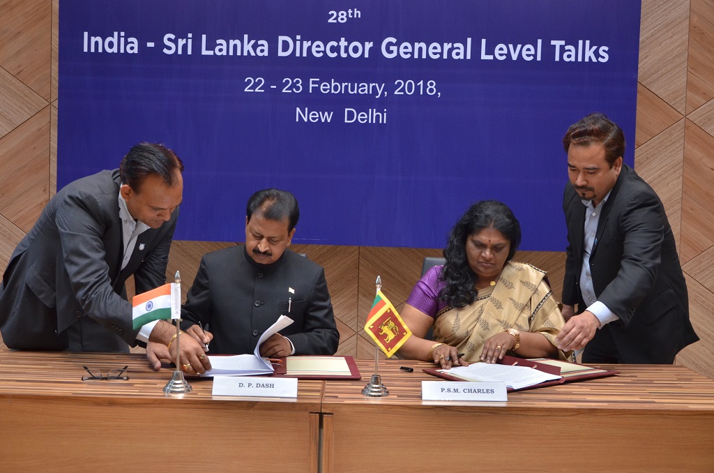 28th India- Sri Lanka DG level talks held on 22-23 February  2018
