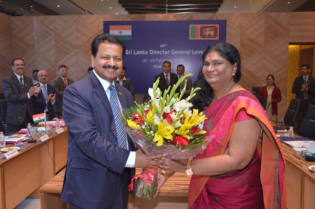 DG  DRI welcoming DG  Sri Lanka Customs on the occasion of 28th India-Sri Lanka DG level talks