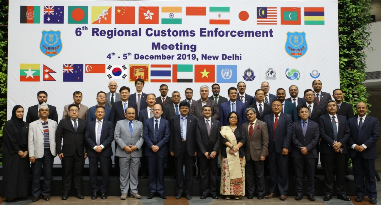 Participants from various countries on the occasion of 6th Regional Customs Enforcement Meeting held on 4th December 2019 at New Delhi.