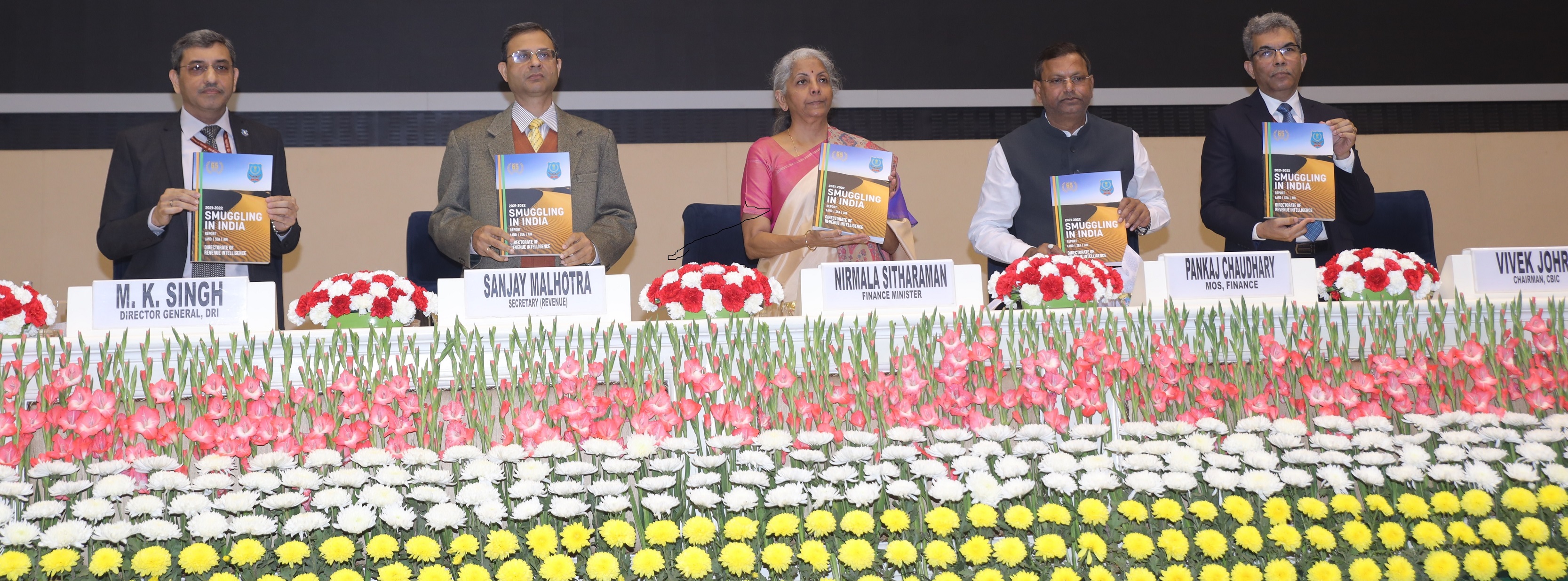 DRI’s ‘Smuggling in India Report- 2021-2022  was released by the Hon’ble Union Finance Minister.
