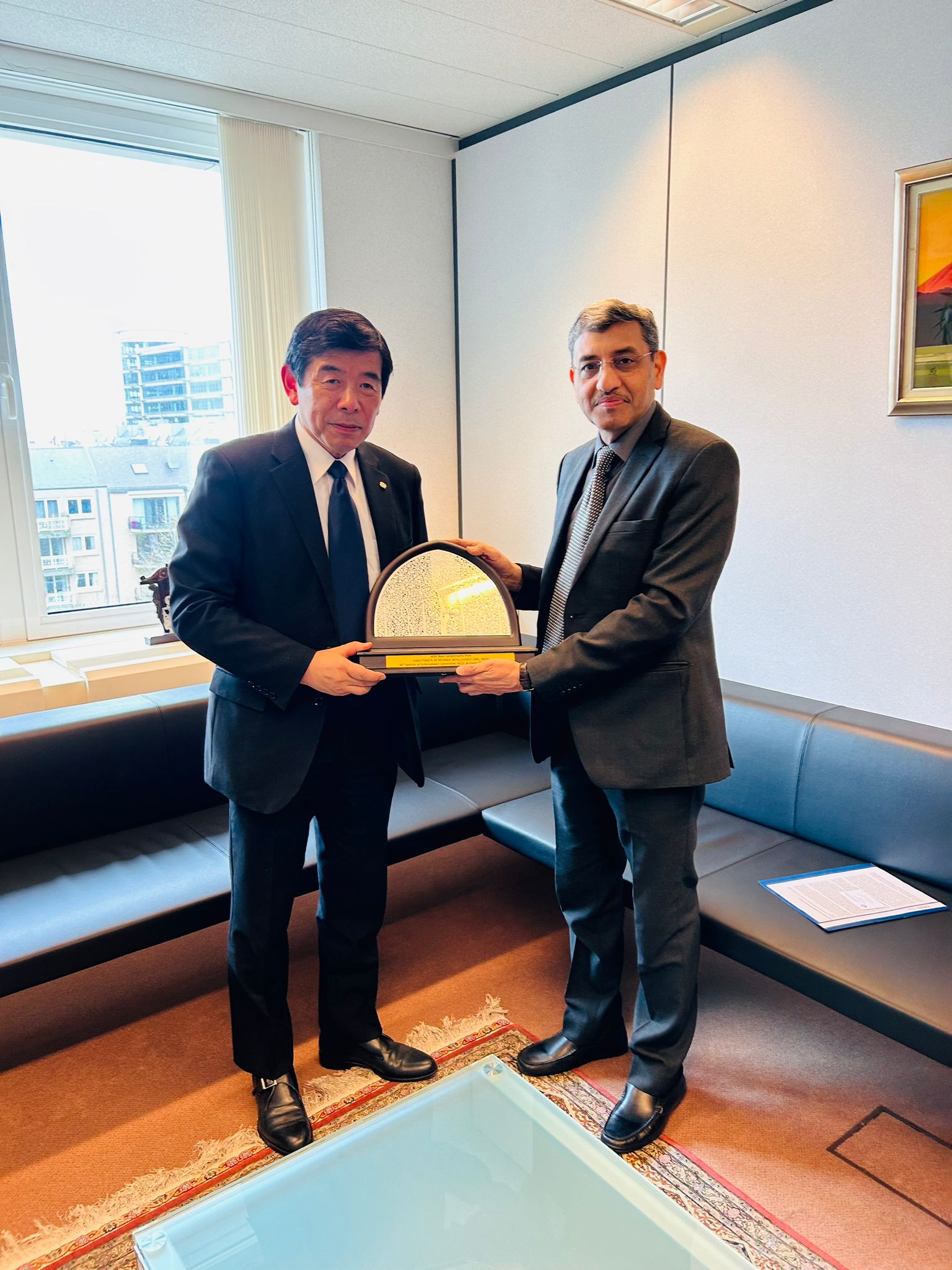 DG  DRI held discussions with WCO Secretary General  Dr. Kunio Mikuriya on the sidelines of 43rd Session of Enforcement Committee.